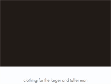 Tablet Screenshot of kingsize-menswear.co.uk